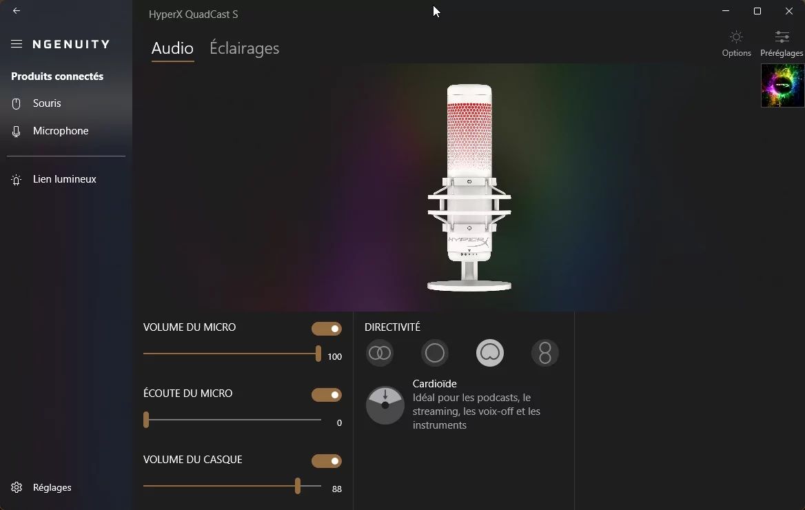 HyperX QuadCast USB RGB