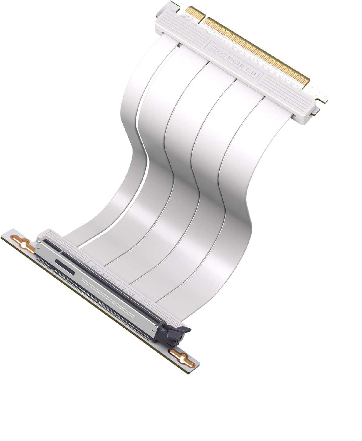 Câble riser PCIe 5.0 Blanc - Carte graphique vertical