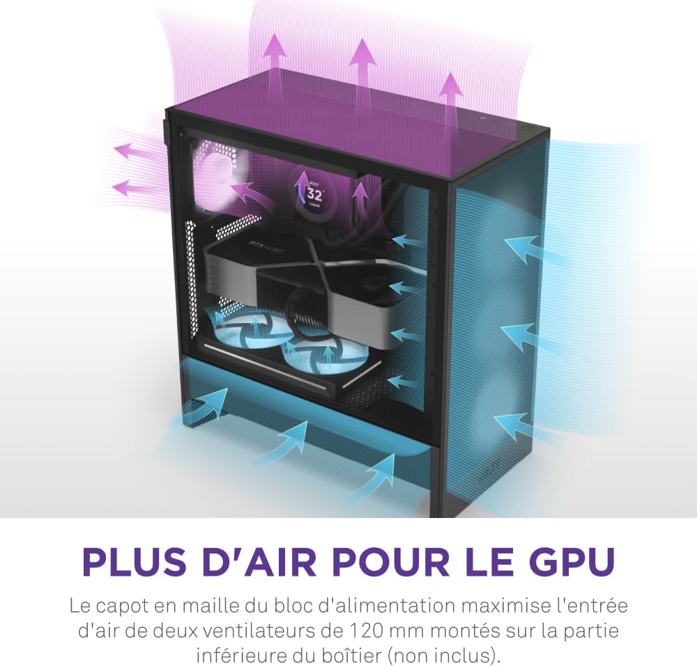 le forge striker nzxt h5 flow flux air