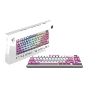 MSI FORGE GK600 TKL Rose – clavier / souris gamer disponible chez Forge PC Elite à Toulouse
