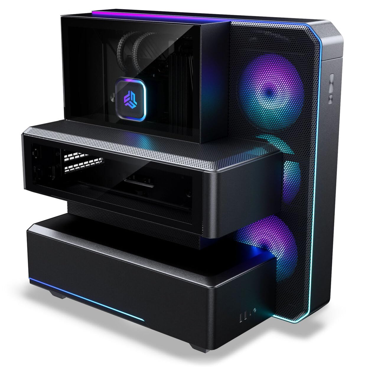 Phanteks EX5 PLUS vue de trois quarts