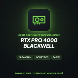 RTX PRO 4000 Blackwell – Carte graphique professionnelle – Forge PC Elite