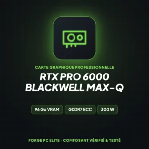 RTX PRO 6000 Blackwell Max-Q – Carte graphique professionnelle – Forge PC Elite