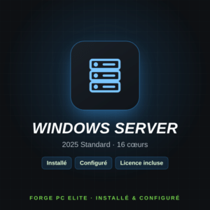 Microsoft Windows Server 2025 Standard installé et configuré